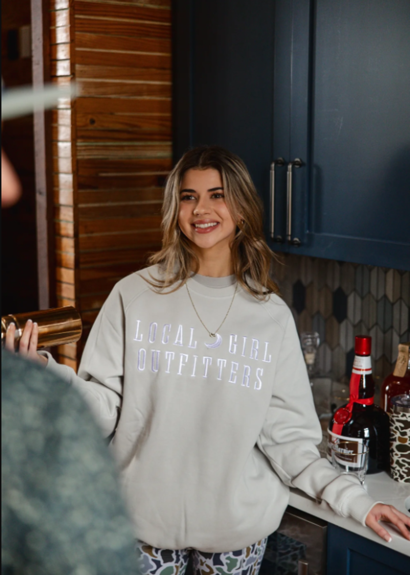 Local Girl LG Moon Cotton Crewneck