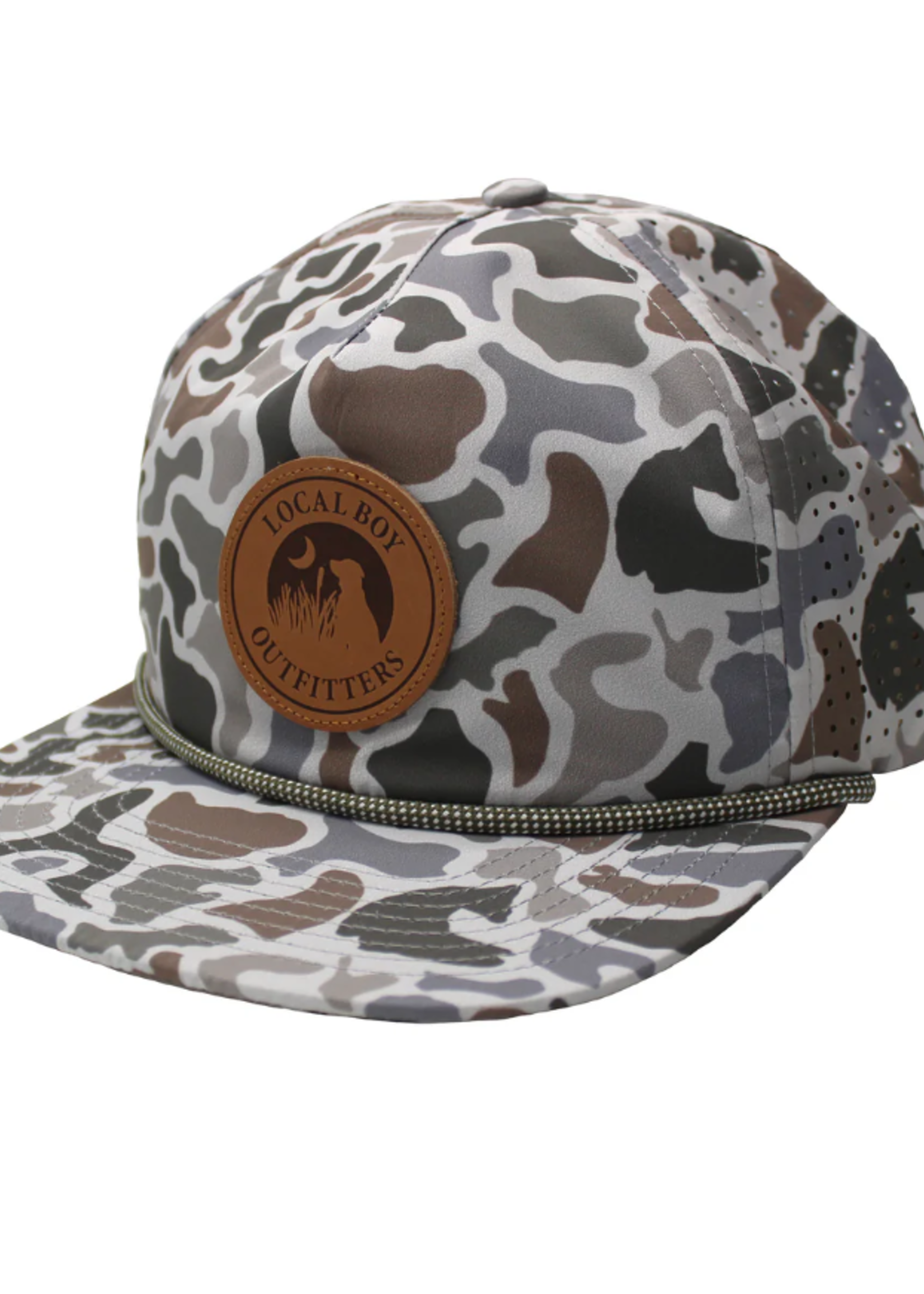 Local Boy Leather Patch Performance Rope Hat - Localflage