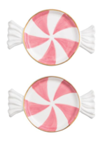 Mud Pie Pink Candy Tidbit Plate