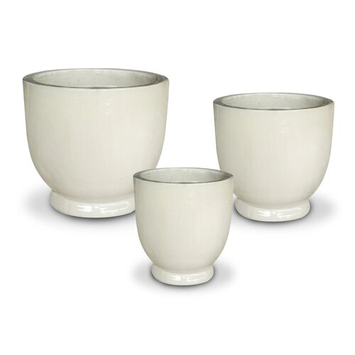 Large 15x14 Tuscon Egg Pot White Glaze