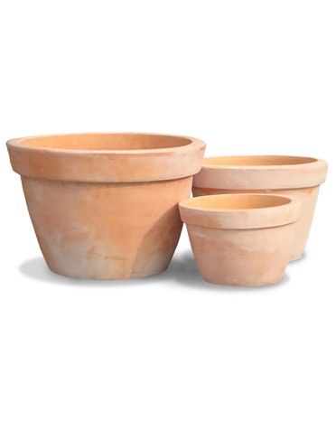 Large 16x12 Wide Rim Tub Terra Cotta