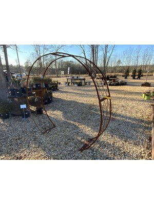 Arbor, Metal Circle Arbor, Natural Rust