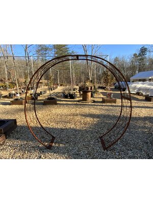 Arbor, Metal Circle Arbor, Natural Rust