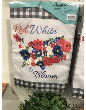 Seasonal Flags- Red, White and Bloom