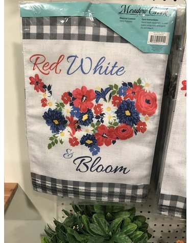 Seasonal Flags- Red, White and Bloom