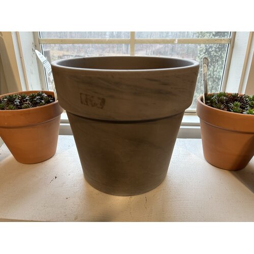 Planter, Calima Tall Standard, Dark Basalt, 9"