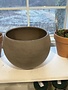 Planter, Luna Sphere, Dark Basalt Clay, No Hole, 9"