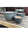 Planter, Jaya Pot, Steel Grey, Medium, 12"