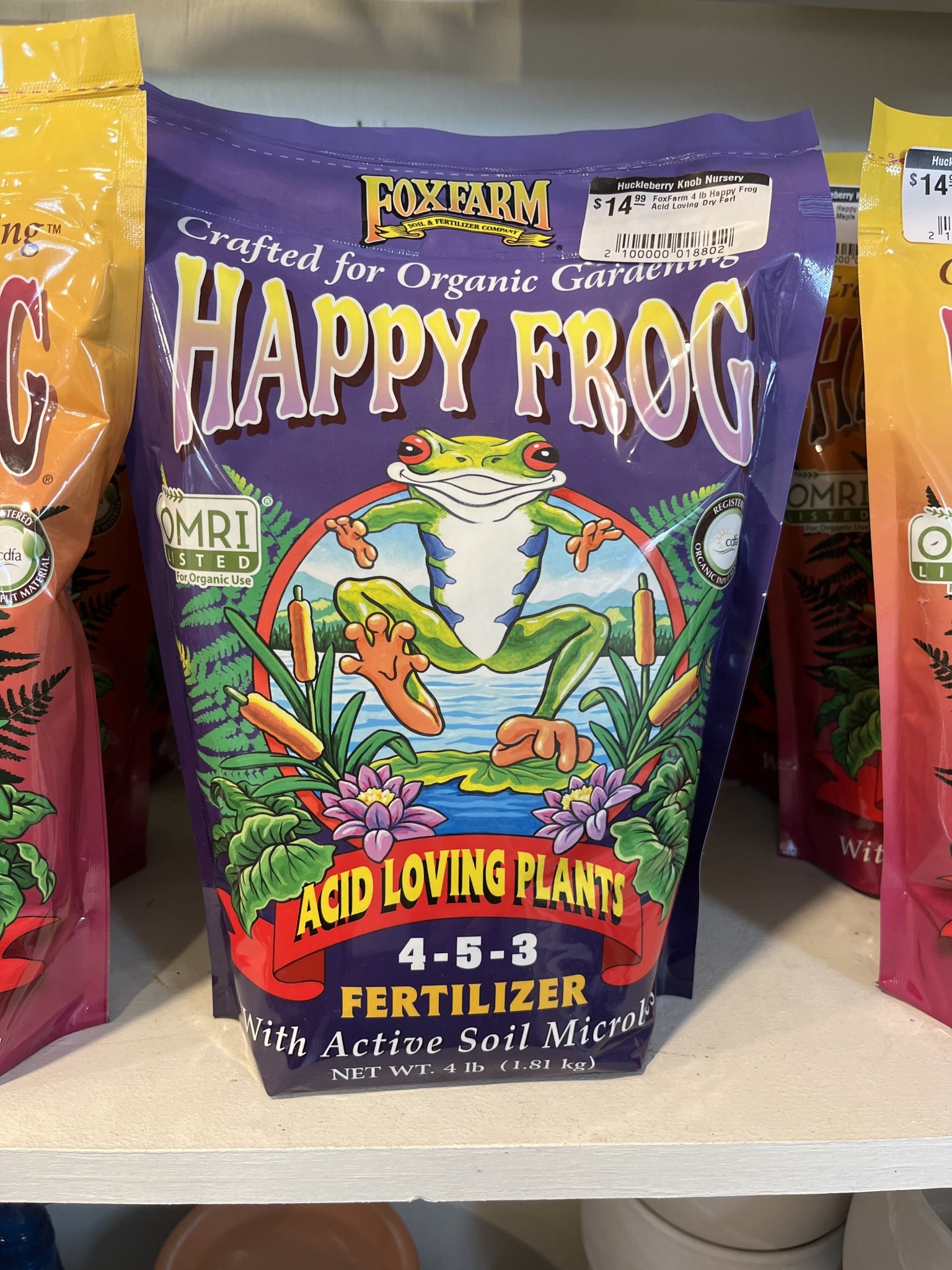 Fox Farm FoxFarm 4 lb Happy Frog Acid Loving Dry Fert