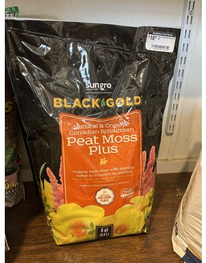 Black Gold Peat Moss Plus 8qt