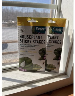 Safer Houseplant Sticky Stakes & Strips