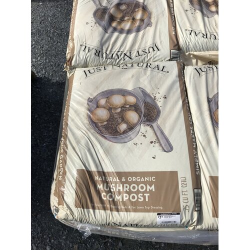 Just Natural Mushroom Compost .75 cf