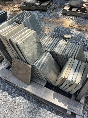 1” Pattern Flagstone, Full Color, Natural Cleft 12"x12" (1 sq ft)