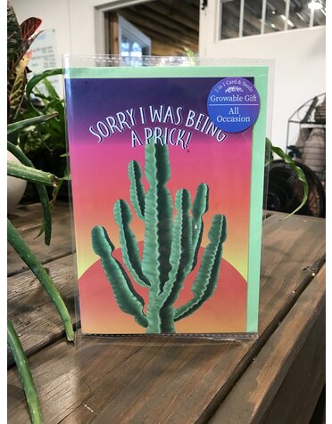 Card, Sorry I was Being a Prick