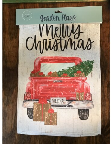Seasonal Flags- Pickup Truck Christmas Tree