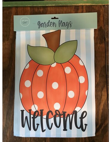 Seasonal Flags- Polka Dot Pumpkin