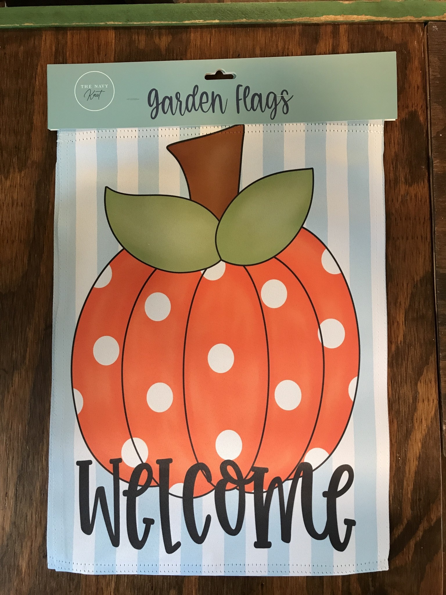 Seasonal Flags- Polka Dot Pumpkin