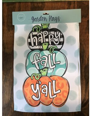 Seasonal Flags- Happy Fall Ya'll Pumpkin Stack