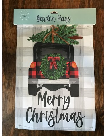 Seasonal Flags- Christmas Jeep