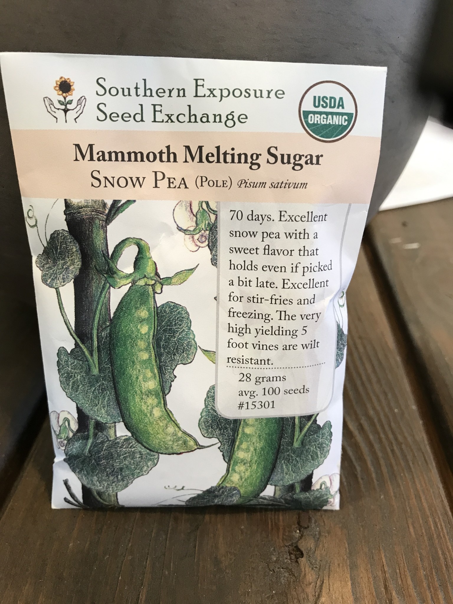 Mammoth Melting Sugar Tall, Snow Pea