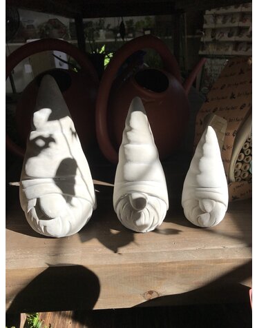 Cement Garden Gnomes SET OF THREE