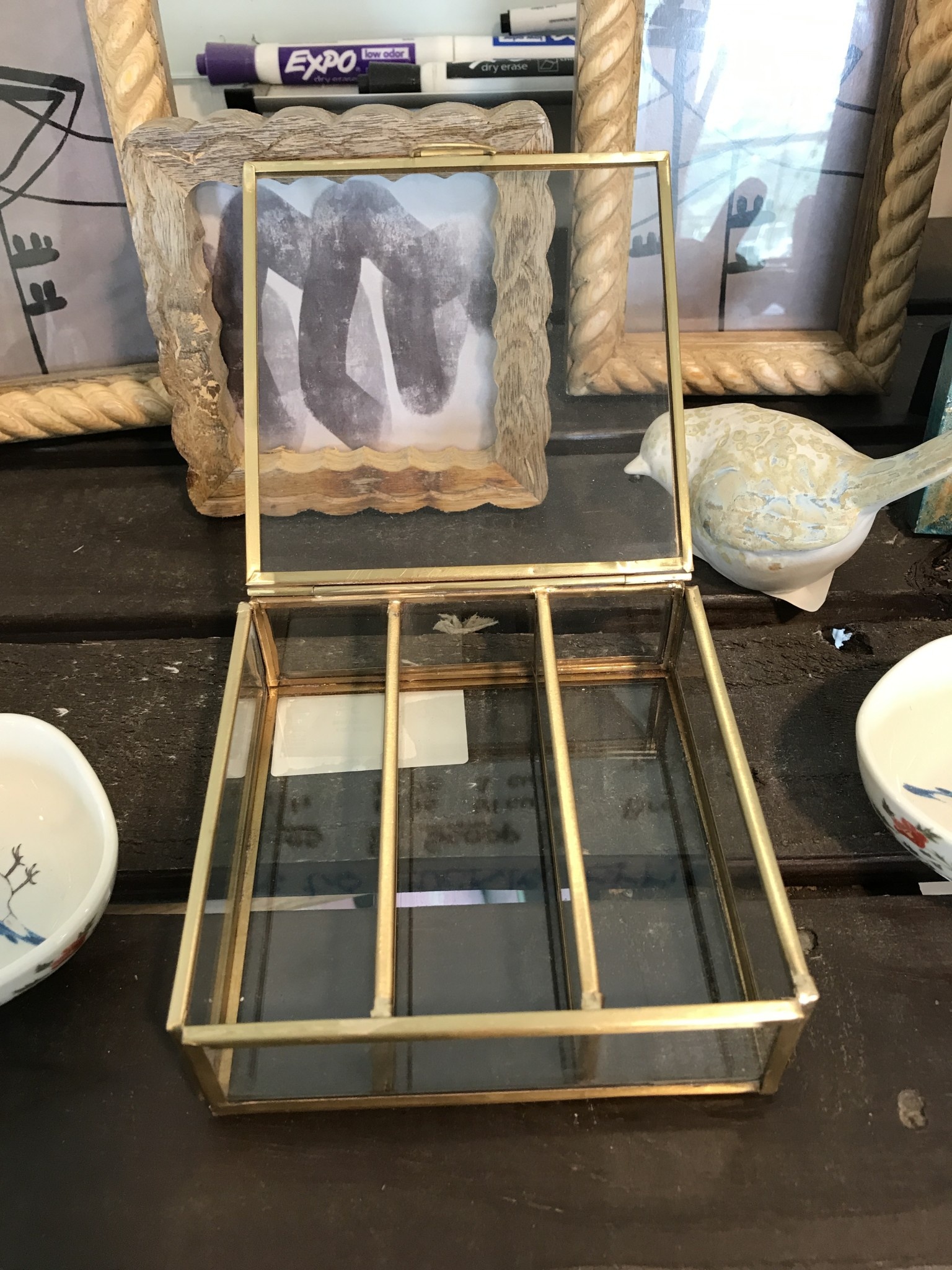 Brass & Glass Display Box