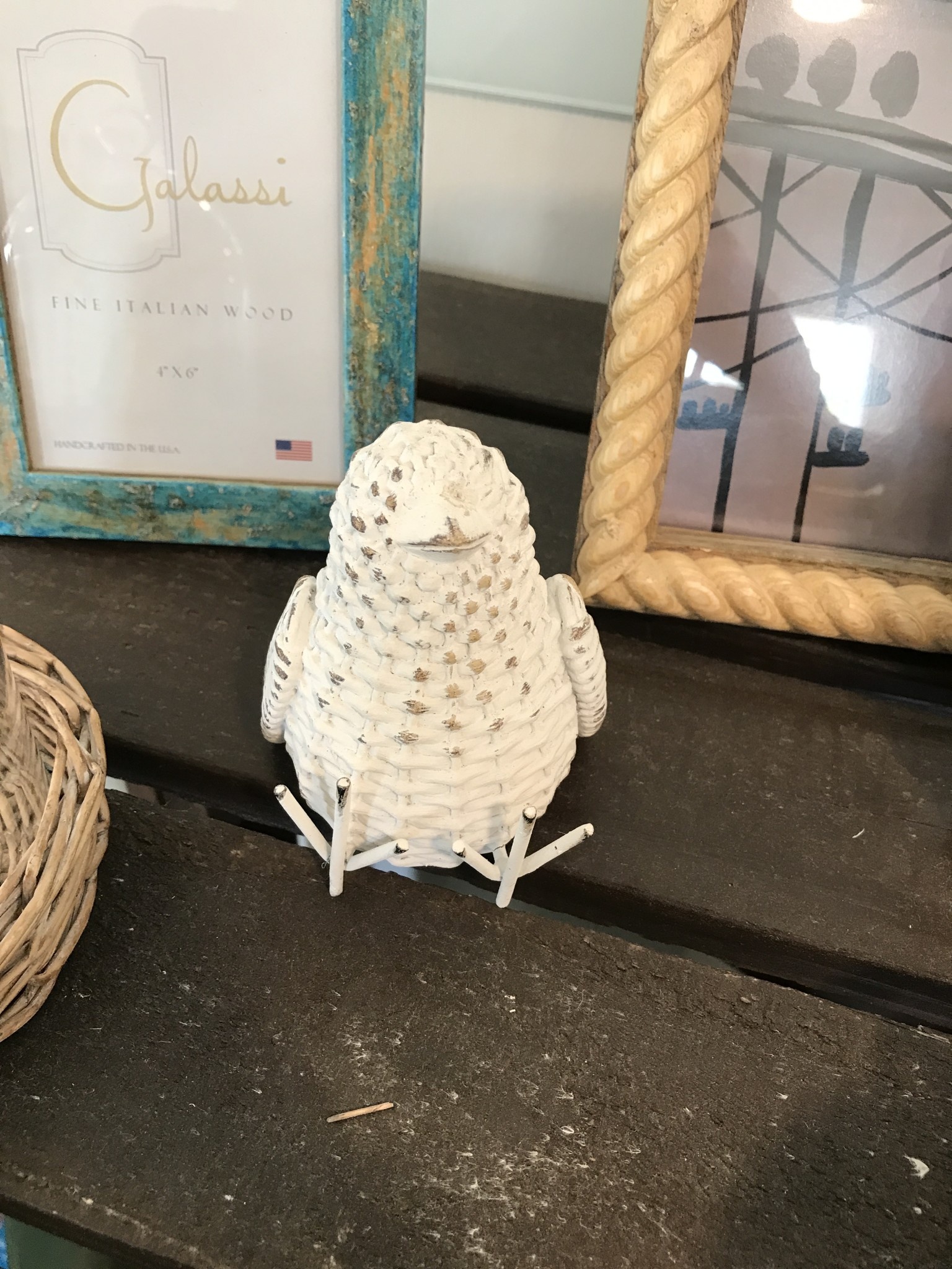 Resin Wicker Bird