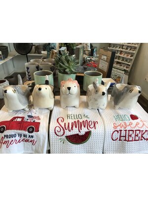Ceramic Dog Planter