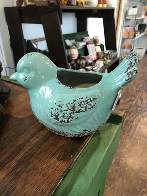 Ceramic Bird Flower Pot