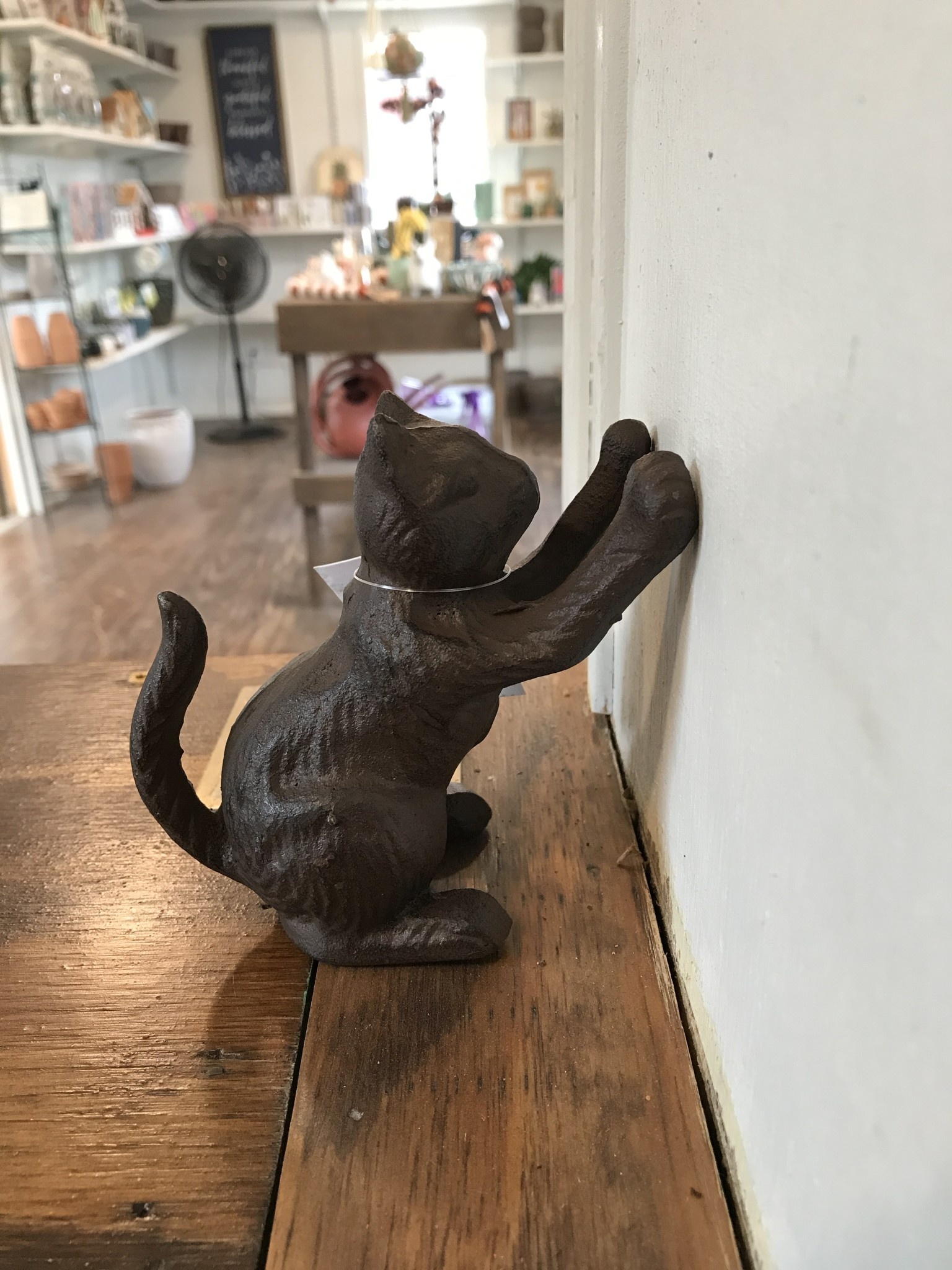 Cast Iron Cat Door Stop