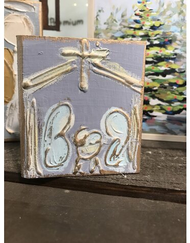 Mini Christmas Nativity handmade Wall Art