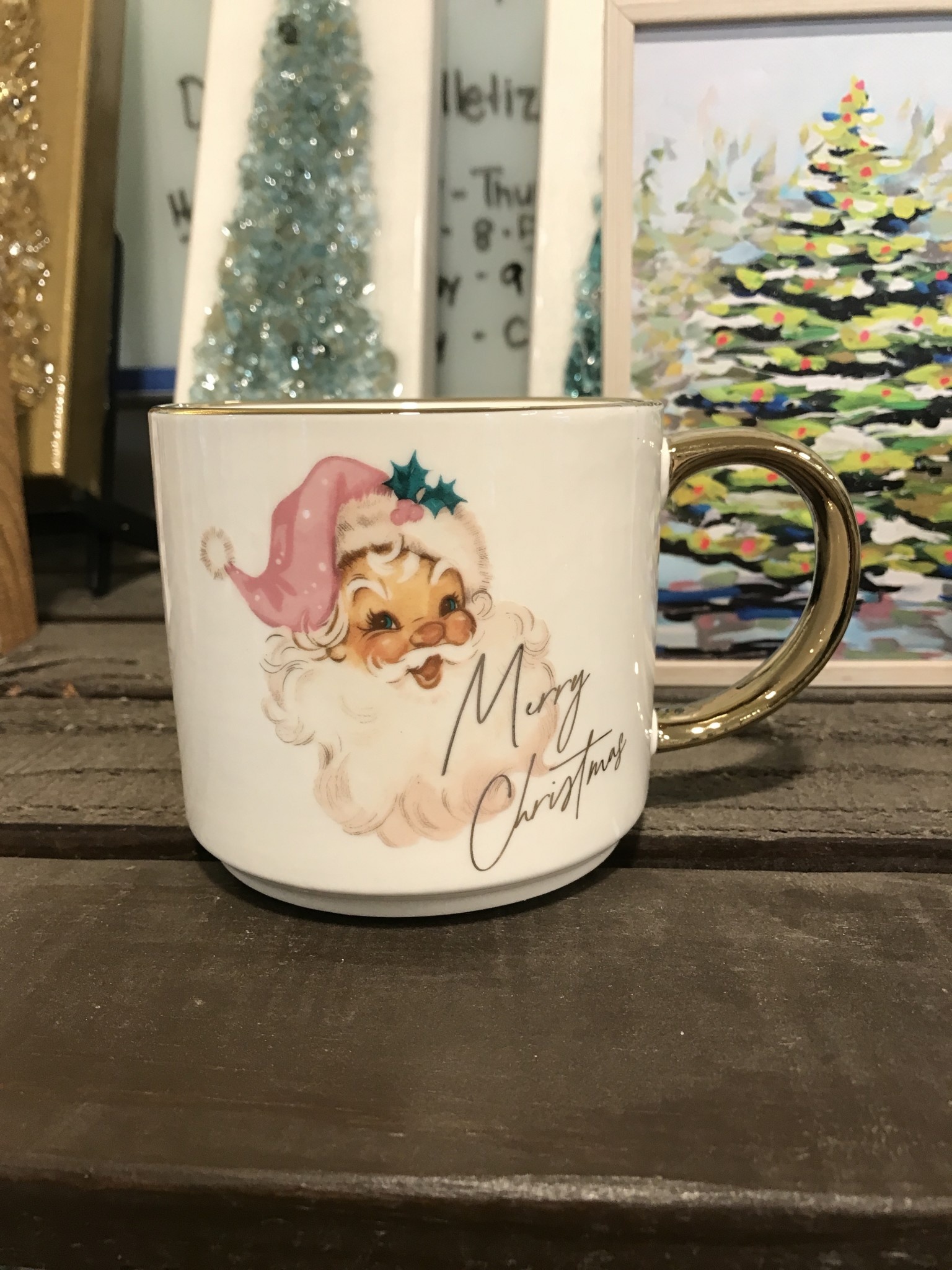 Vintage Santa Mug