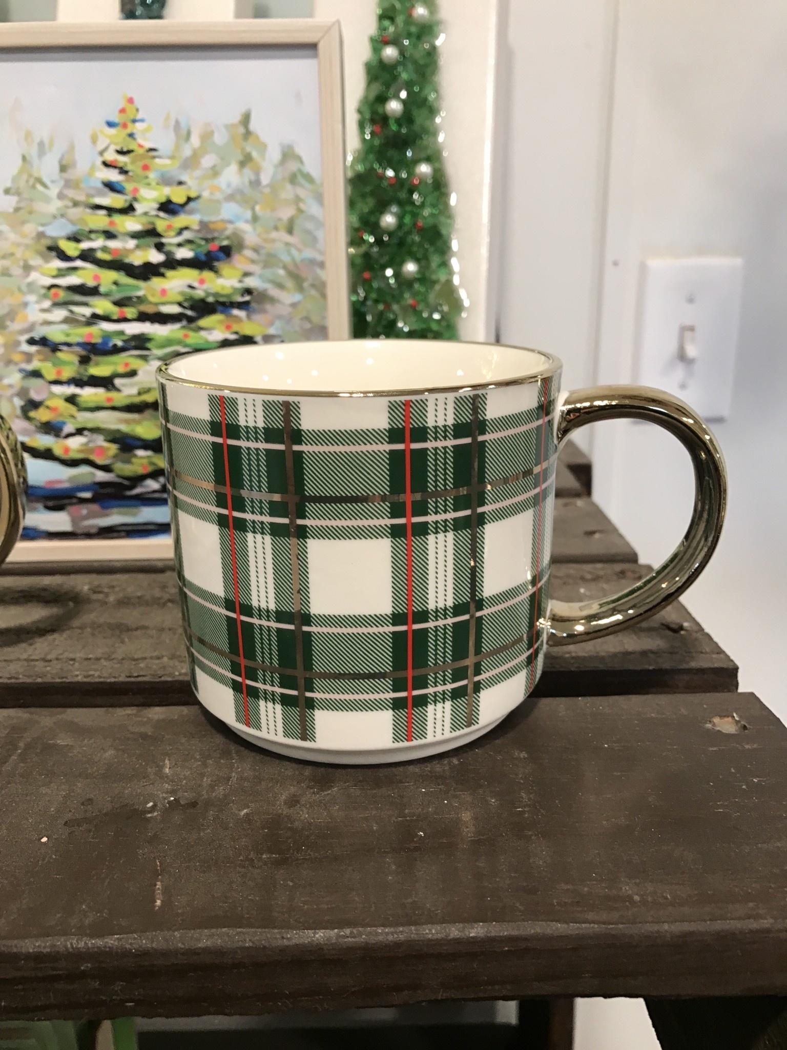 Holiday Plaid Mug