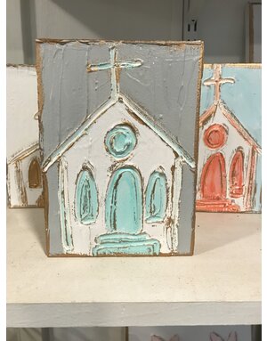 Church hand painted 5x7