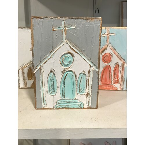 Church hand painted 5x7