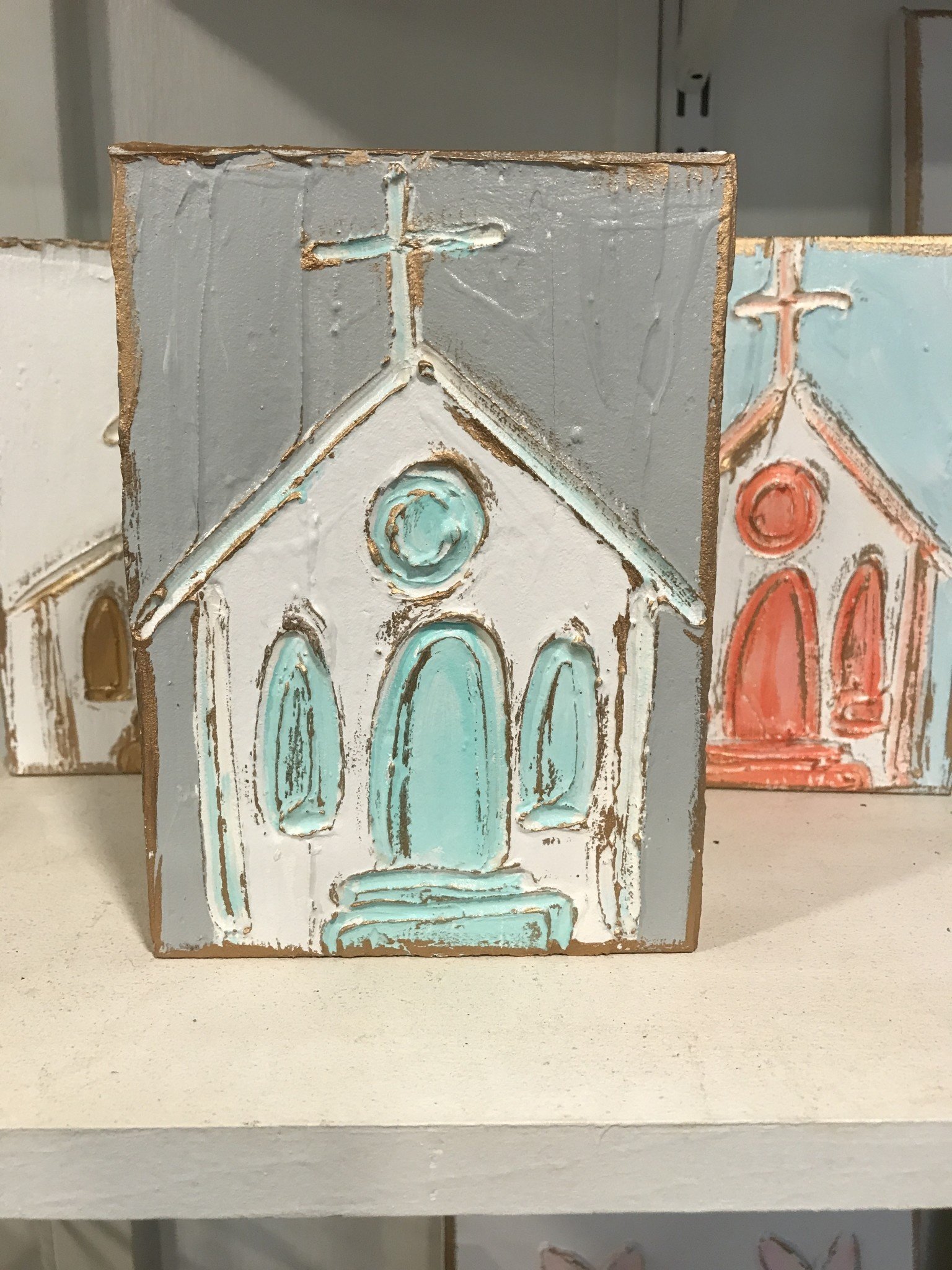Church hand painted 5x7