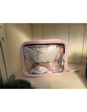 Clear Stadium Purse-Light Pink