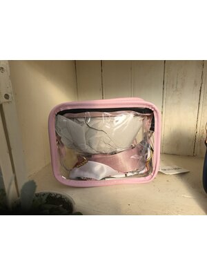 Clear Stadium Purse-Light Pink