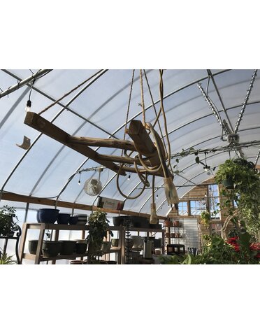 Horizontal Hanging Wood Ladder