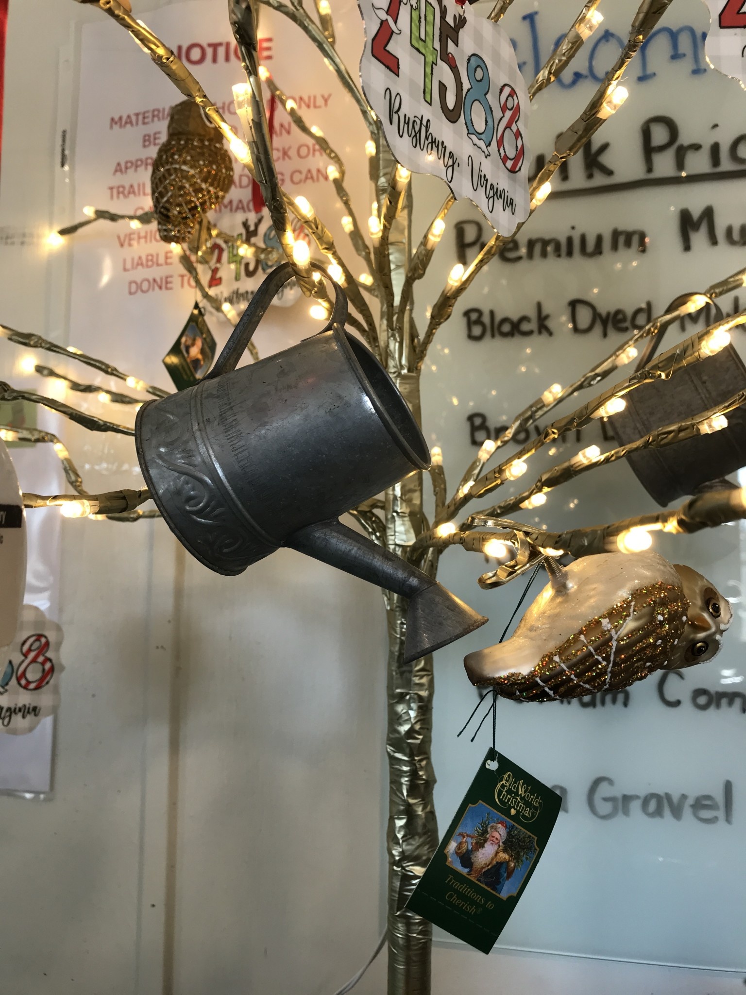 Ornament, Mini Rustic Watering Can