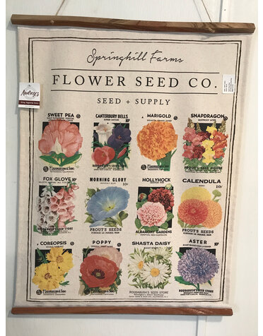 Canvas Wall Hanging - Flower Seed Co.