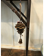 Flamed Pine Cone w/Bell  Ornament
