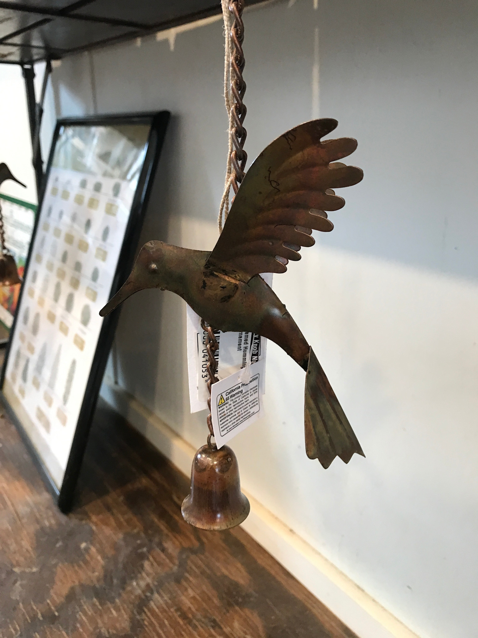 Flamed Hummingbird Ornament
