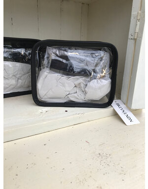 Clear Stadium Purse-Black