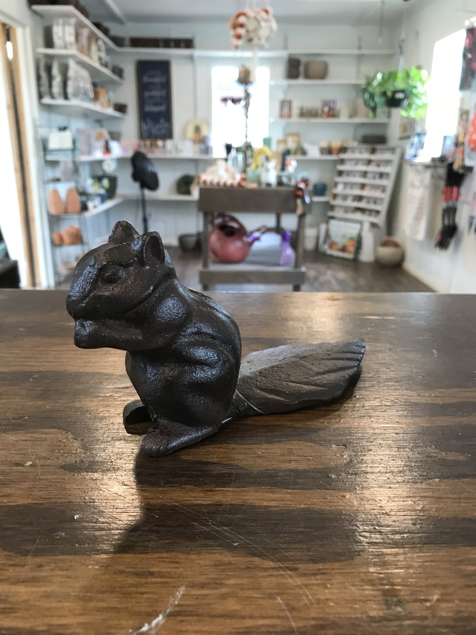 Cast Iron Squirrel Doorstop