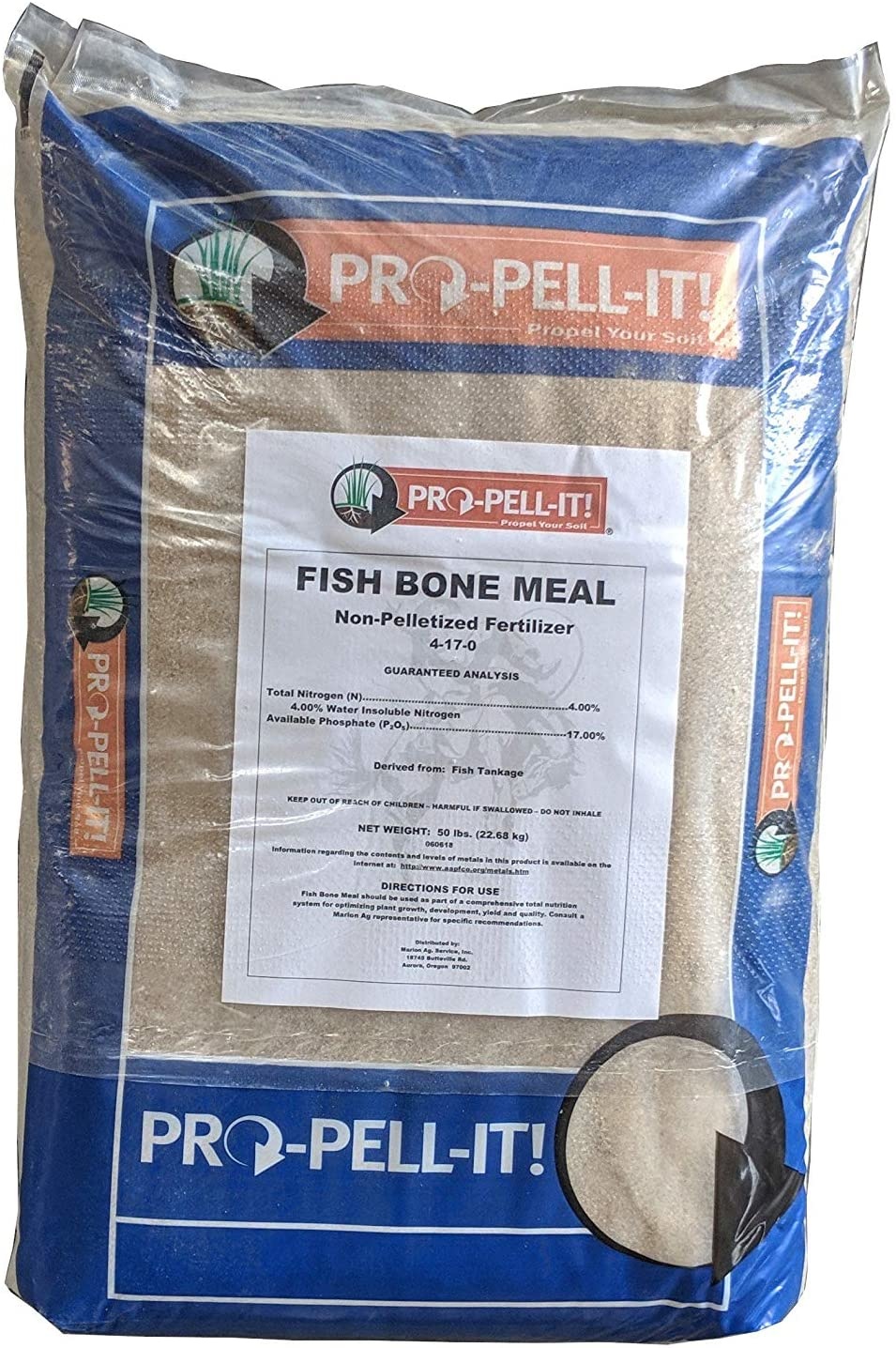 Fish Bone Meal 50 lb. (40/plt) Biologic Crop Solutions
