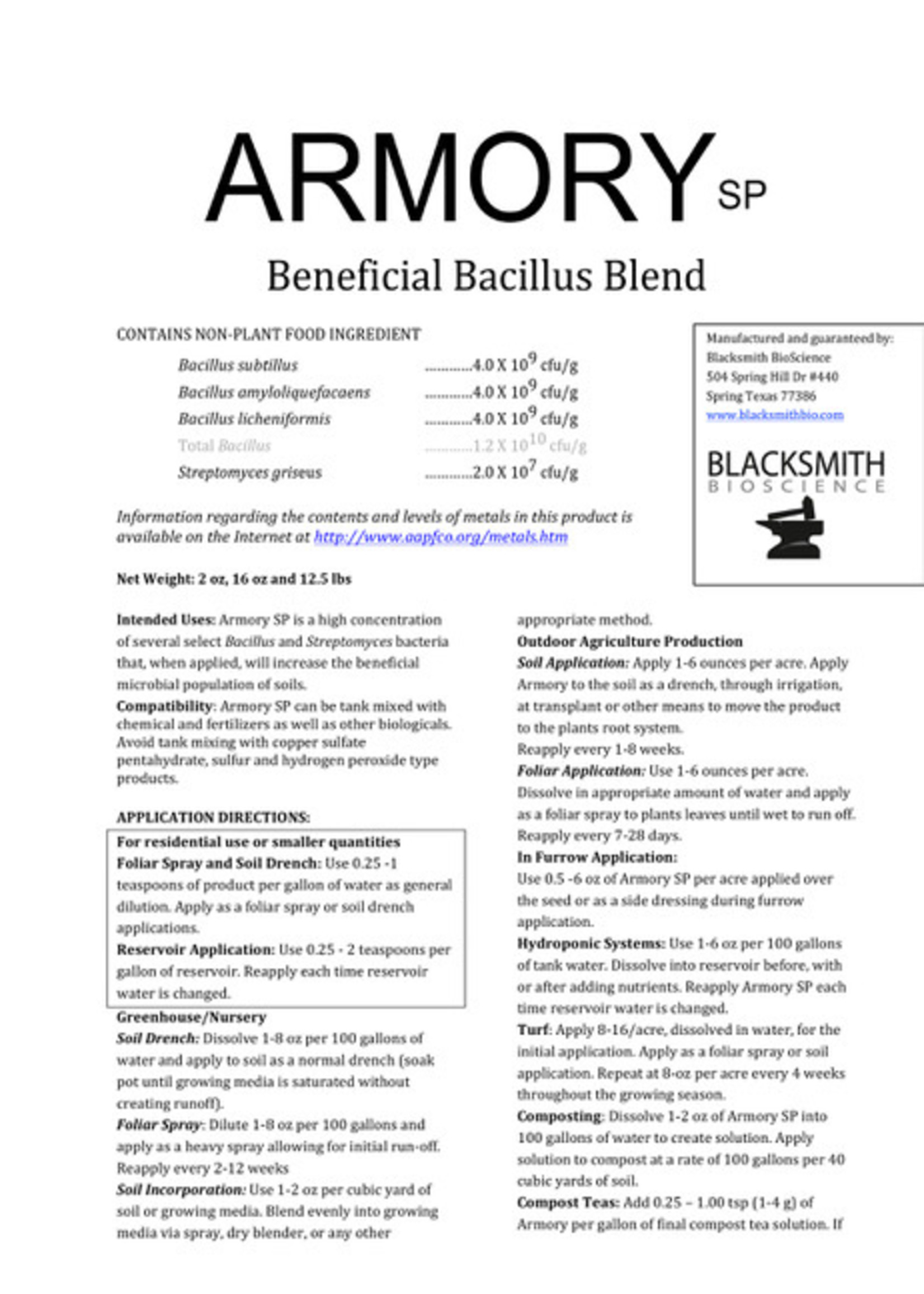 Blacksmith Bioscience Armory