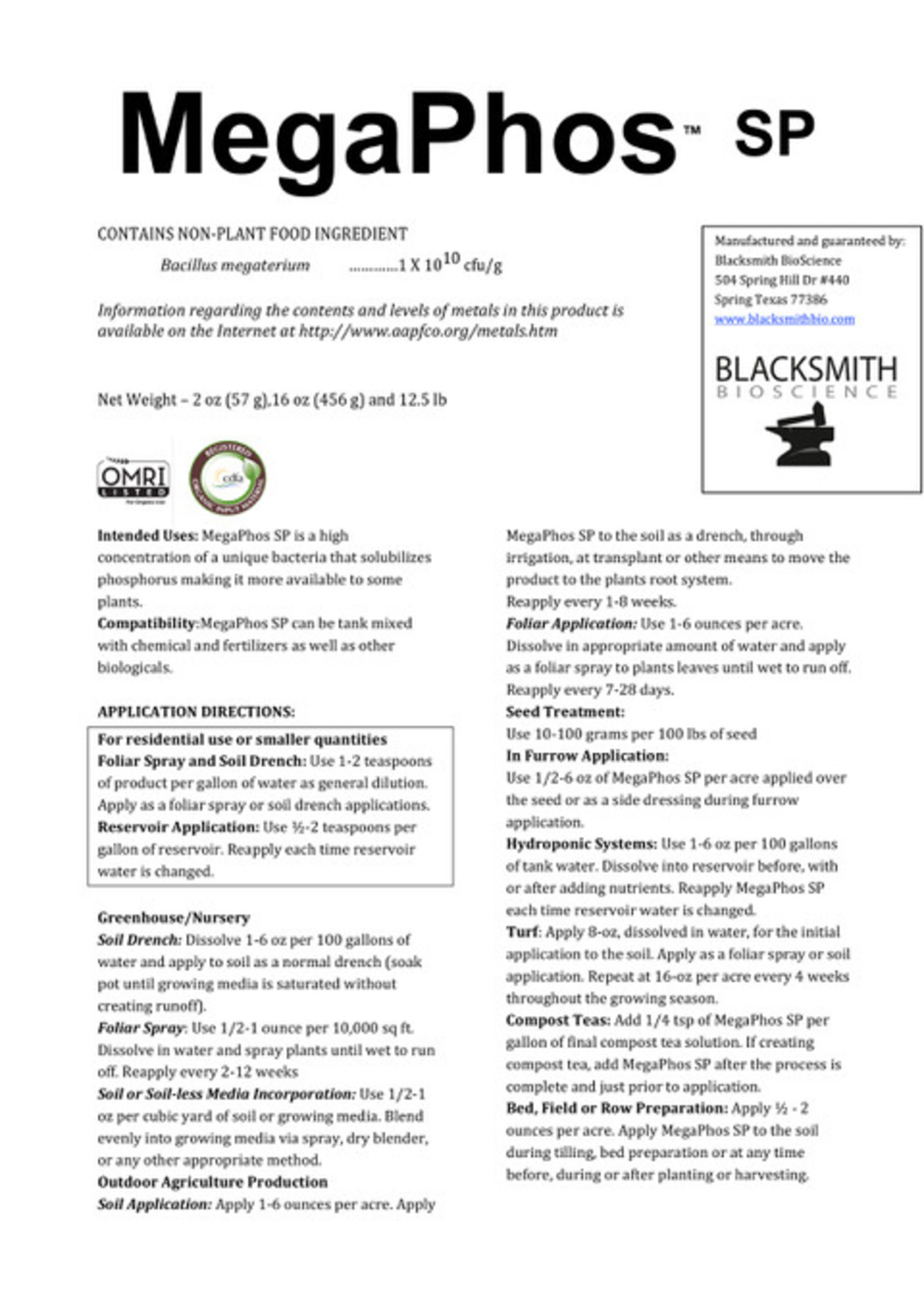 Blacksmith Bioscience MegaPhos