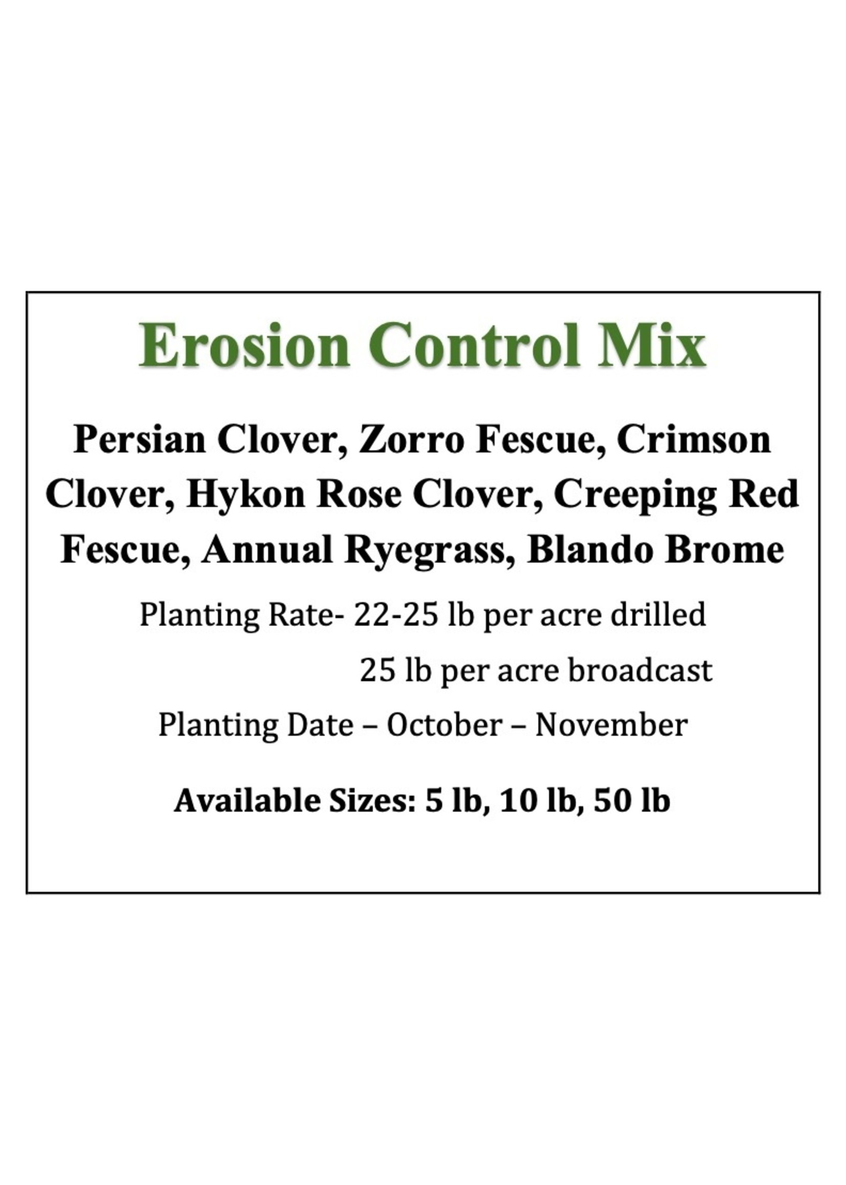 Erosion Control Mix