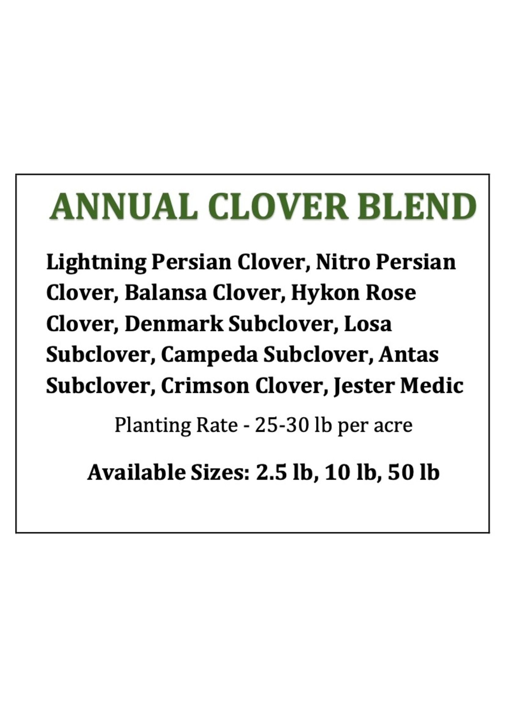 Annual Clover Blend